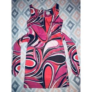 Paisley-ISH(?) pink dress